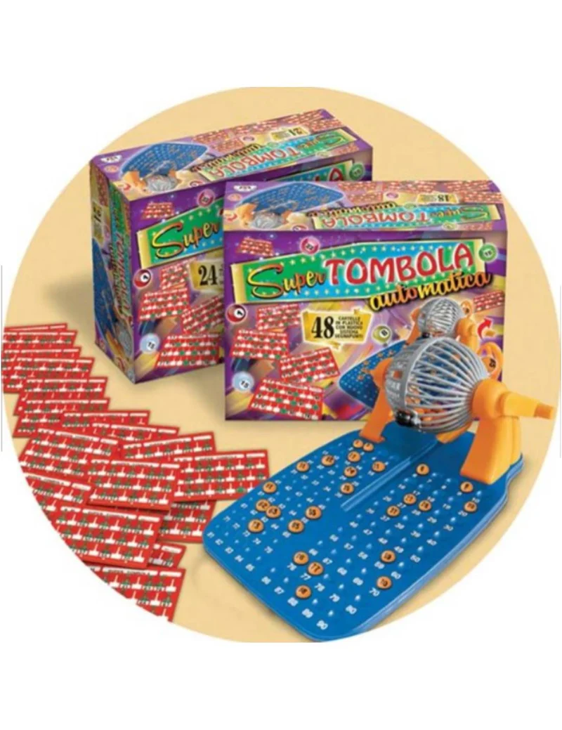 Gioco Di Società Super Tombola Automatica 48 Cartelle