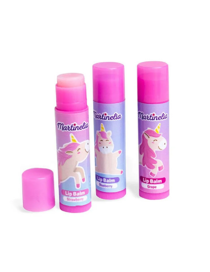 Set Balsamo Labbra Unicorno Martinelia 3pz