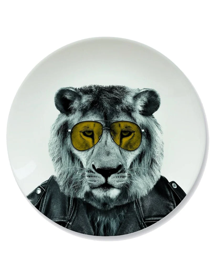 Piatto In Ceramica Larry Lion