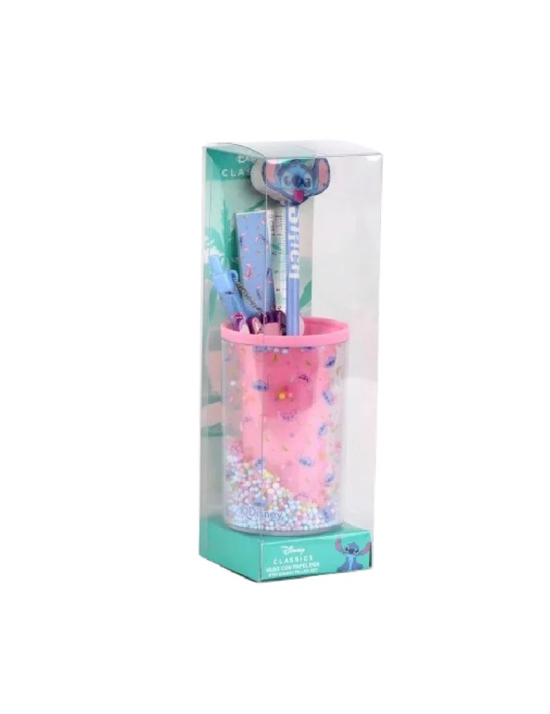 Portapenne Con Set Cancelleria Disney Stitch