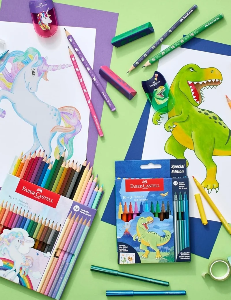 Pastelli Colorati Esagonali Faber Castell Classic Unicorn 24pz