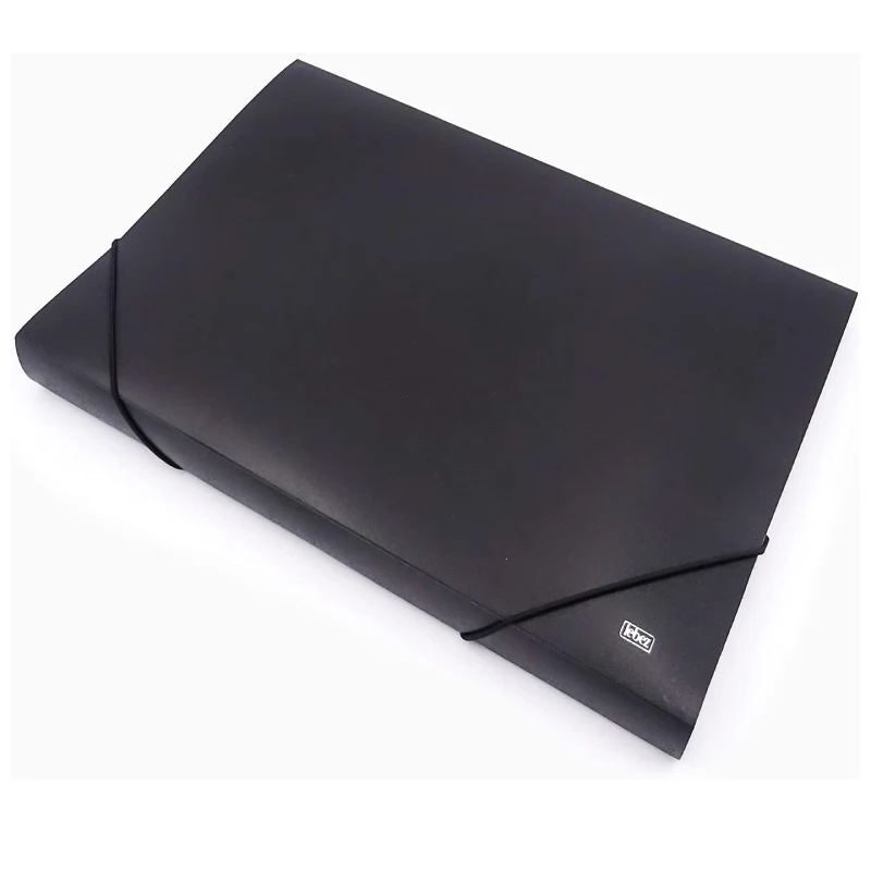 Cartellina A Soffietto Nera 13 Scomparti Portadocumenti In PPL 33,5x24cm
