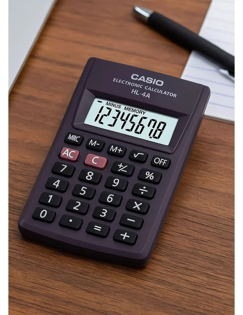 Calcolatrice Casio Tascabile HL 4A
