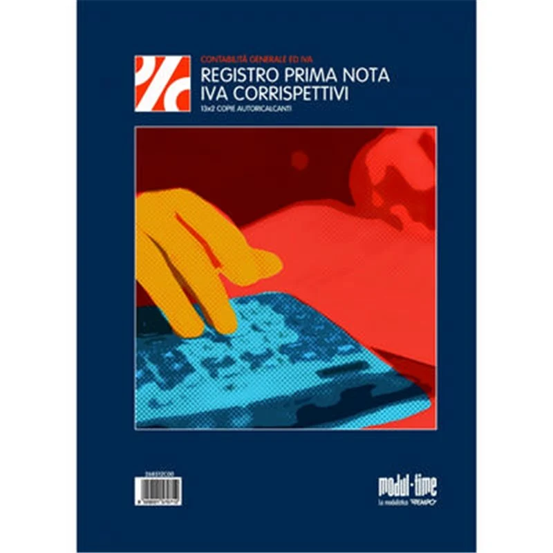 Blocco Prima Nota Cassa Corrispettivi Iva A 2 Copie Autoricalcanti A4
