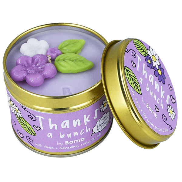 TIN CANDLE - THANKS A BUNCH