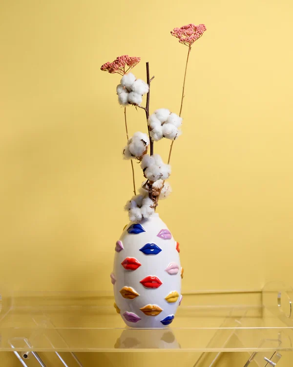 VASO MOUTH COLLECTION MULTICOLOR 22CM