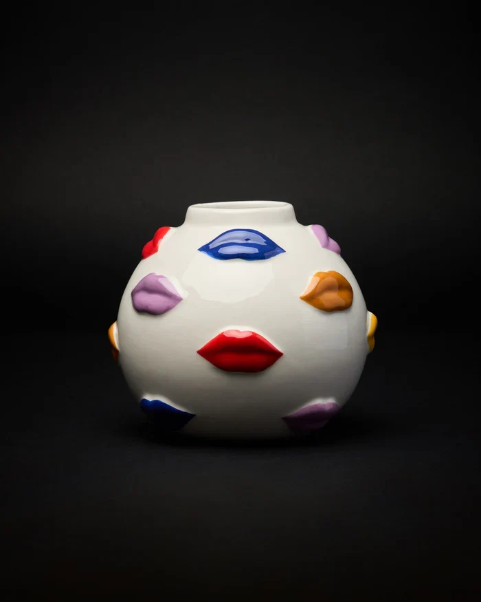 VASO MOUTH COLLECTION MULTICOLOR 12CM