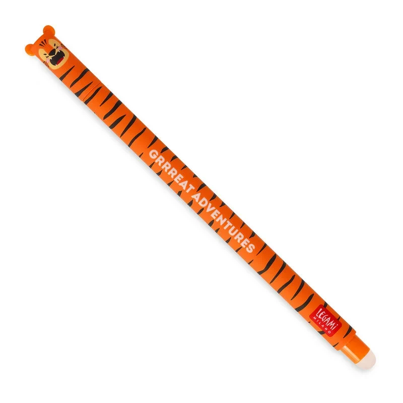 PENNA CANCELLABILE ARANCIONE TIGRE