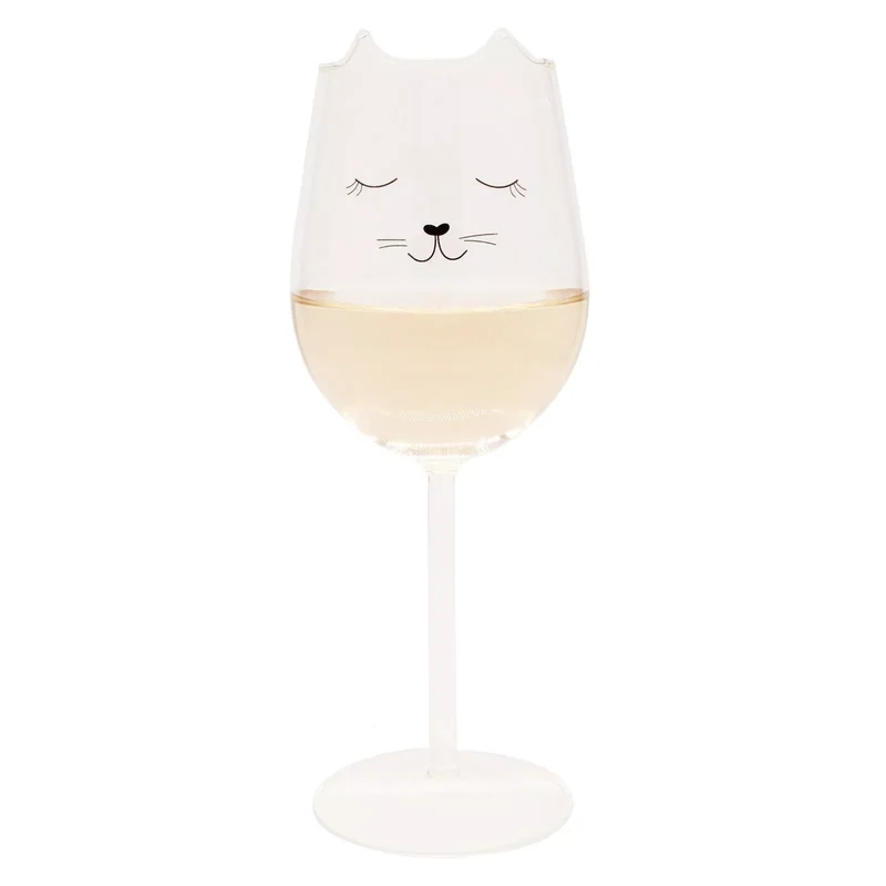 CAT WINE GLASS
