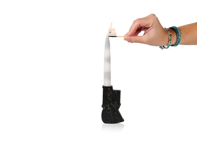 FUCK CANDLE HOLDER BLACK