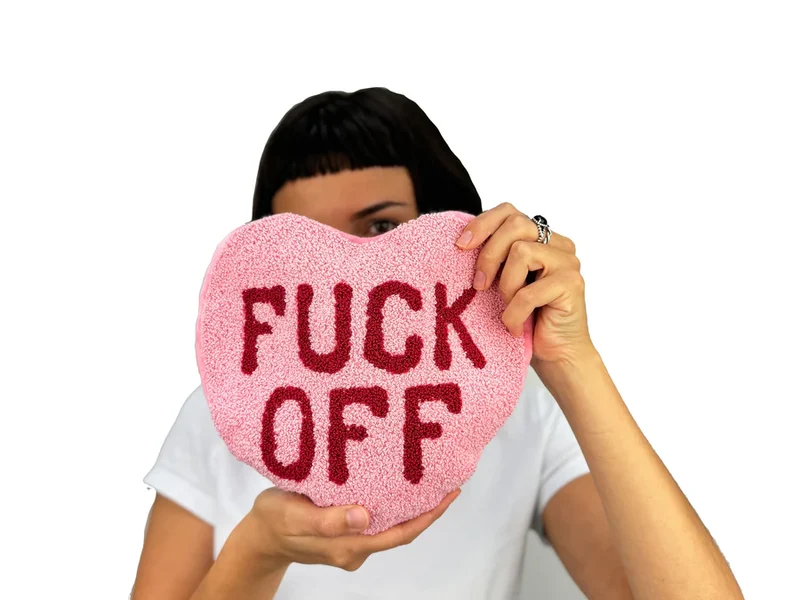 HUGGABLE FUCK OFF HEART