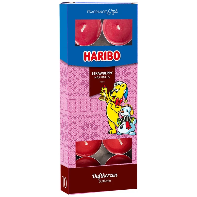 TEELICHT STRAWBERRY HAPPINESS XMAS HARIBO