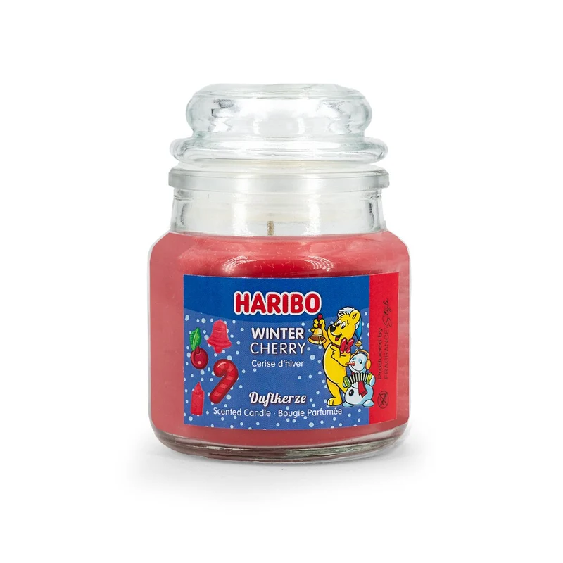 CANDELA PROFUMATA WINTER CHERRY HARIBO 85GR.