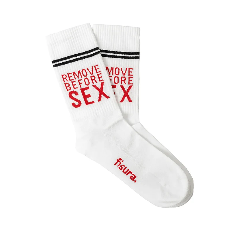 CALZE "REMOVE BEFORE SEX"