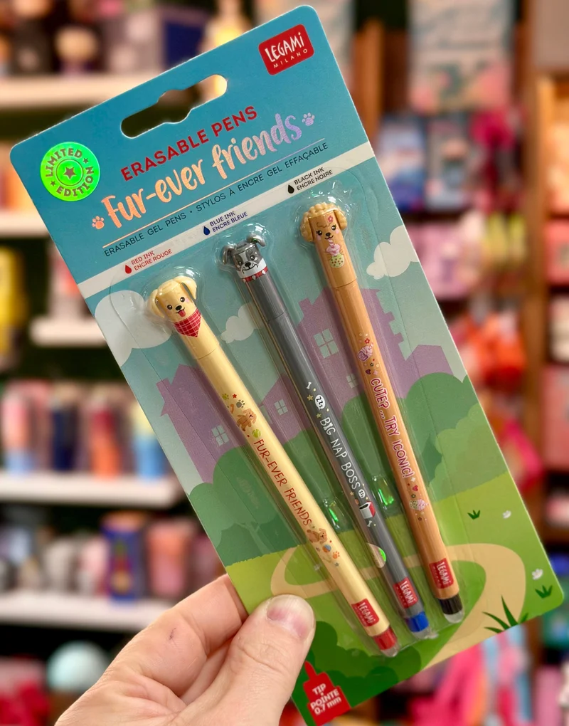 FUR-EVER FRIENDS - SET 3 PENNE GEL CANCELLABILI