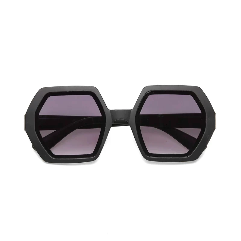 OKKIA OCCHIALI DA SOLE ESAGONALE GRANDE - BLACK