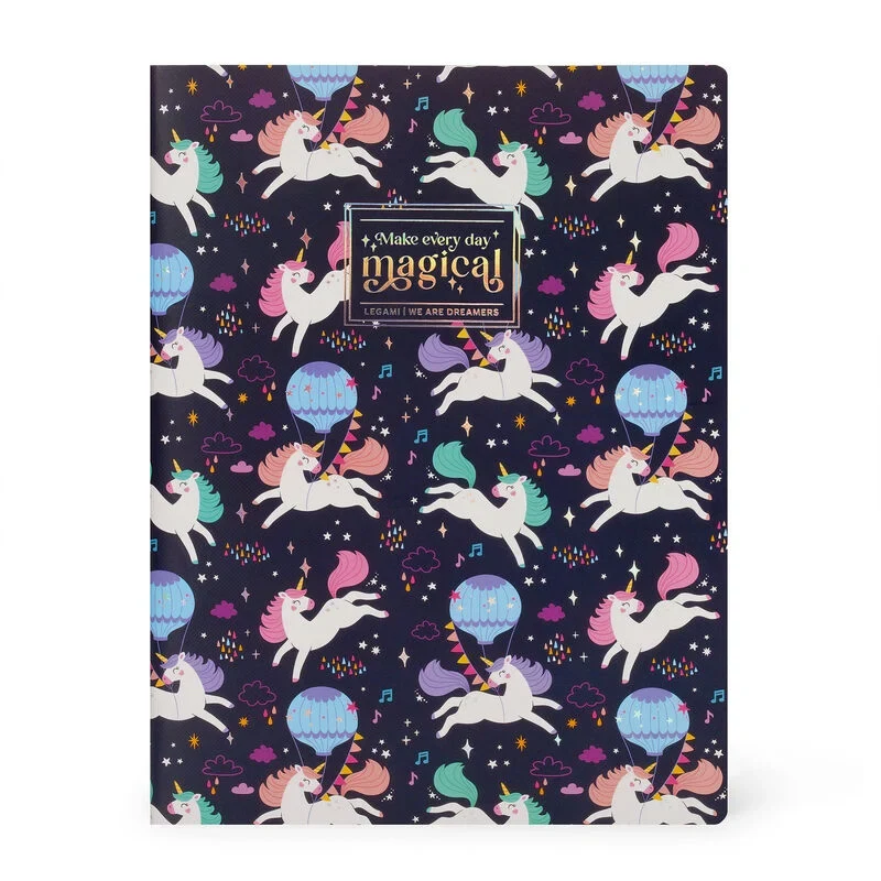 QUADERNO A RIGHE LARGE UNICORN