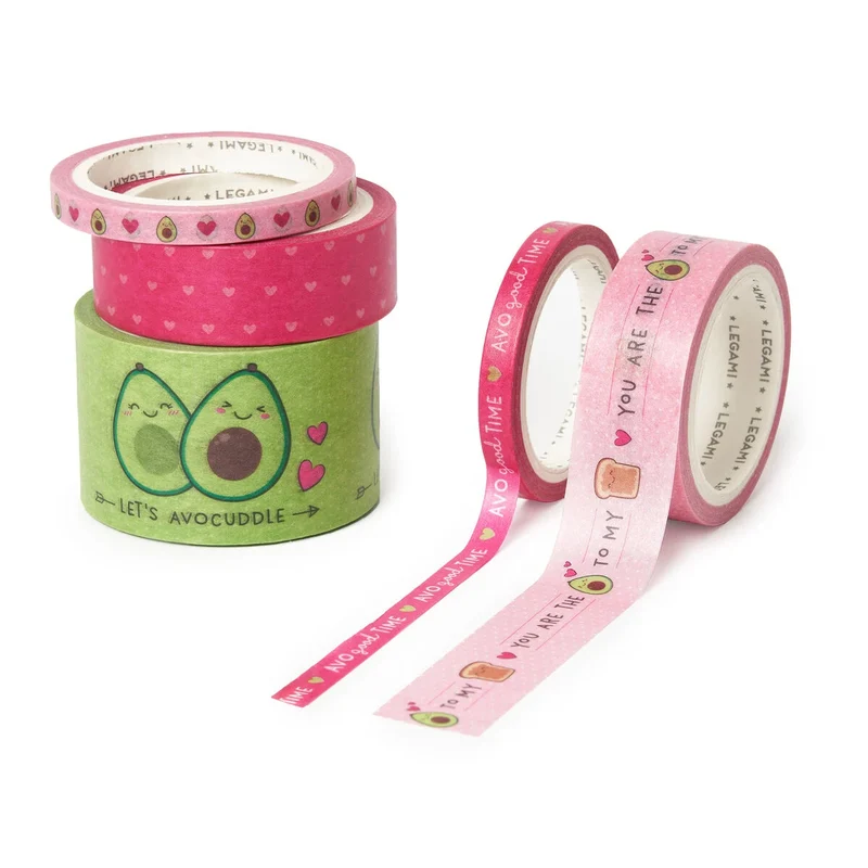 TAPE BY TAPE - SET 5 NASTRI ADESIVI DI CARTA AVOCADO