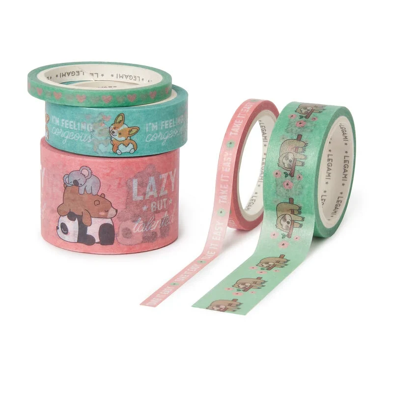 TAPE BY TAPE - SET 5 NASTRI ADESIVI DI CARTA ANIMAL