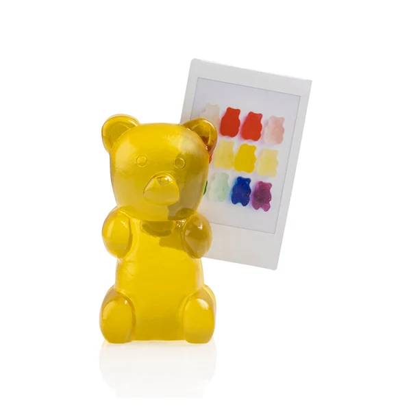CANDY BEAR MAGNETIC PHOTOHOLDER YELLOW