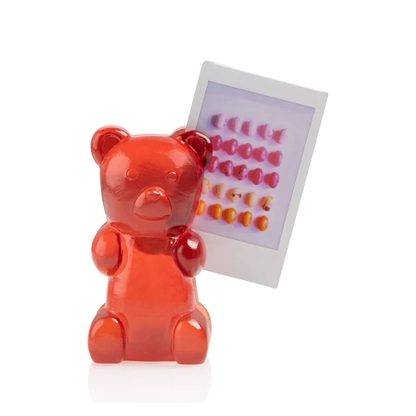 CANDY BEAR MAGNETIC PHOTOHOLDER RED