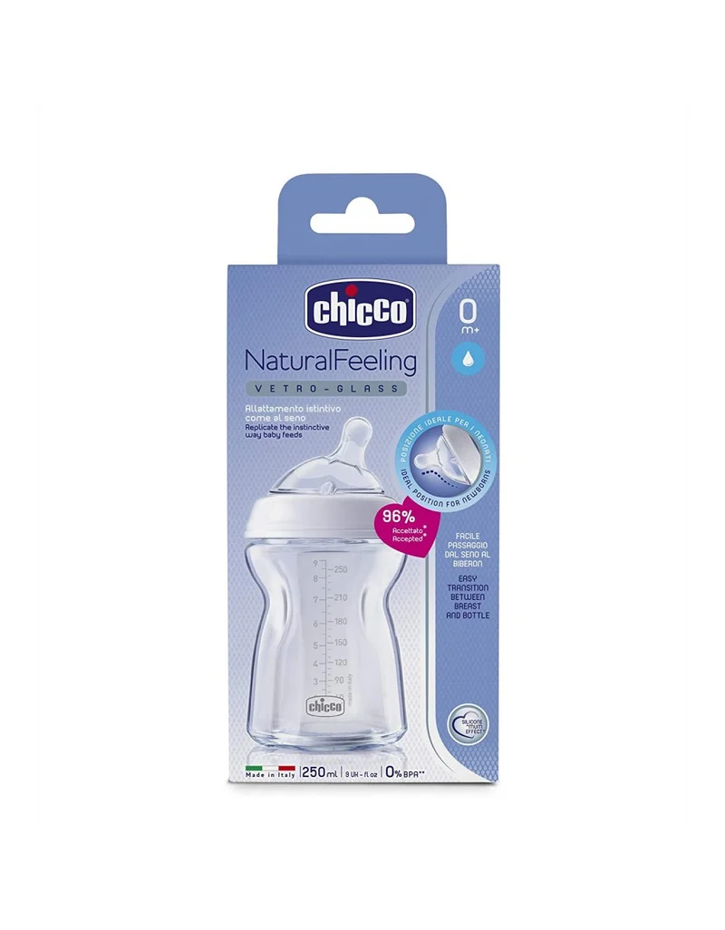 Biberon Chicco NaturalFeeling In Vetro