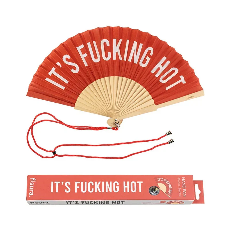 VENTAGLIO "IT'S FUCKING HOT" ROSSO