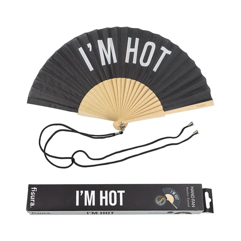 VENTAGLIO "I'M HOT" NERO