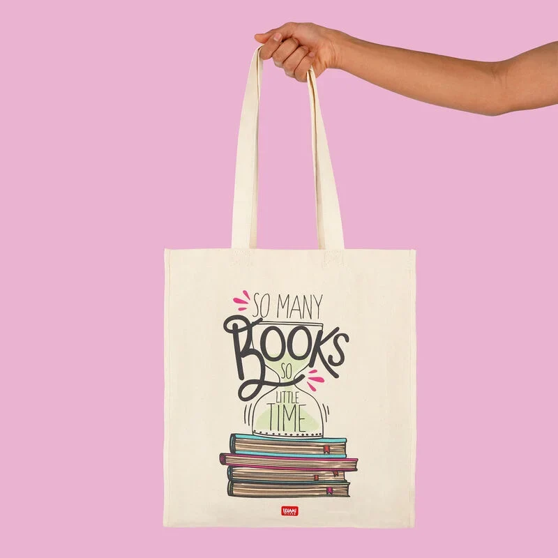 BORSA IN COTONE - TOTE BAG BOOK LOVER