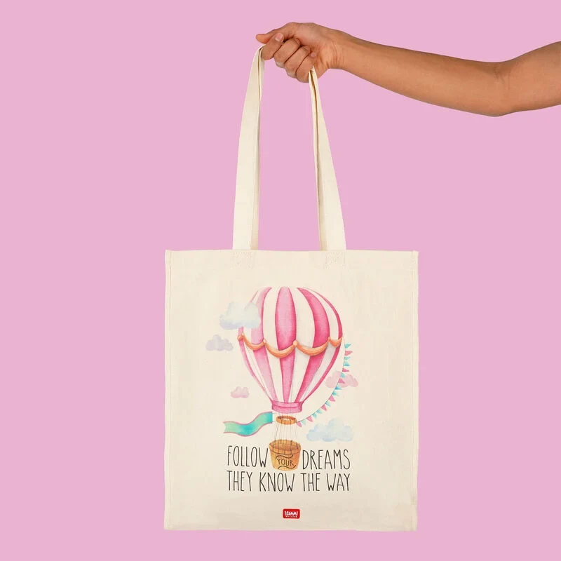 borsa in cotone - tote bag air balloon