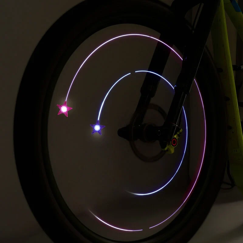 SET DI 2 LUCI PER I RAGGI DELLA BICICLETTA UNICORNO