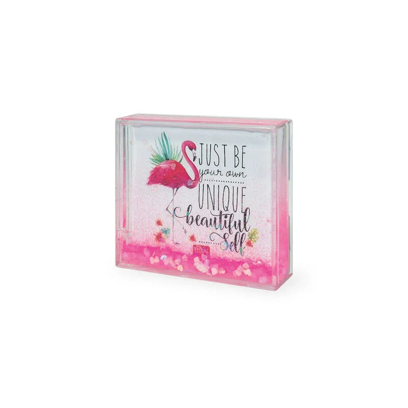 GLITTER PHOTO FRAME PINK FLAMINGO