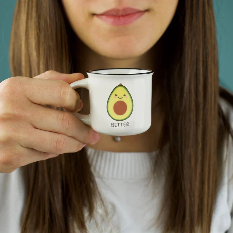 ESPRESSO FOR TWO COFFEE MUG - AVOCADO