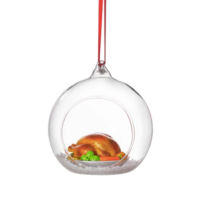 ROAST TURKEY DINNER FIGURINE BAUBLE