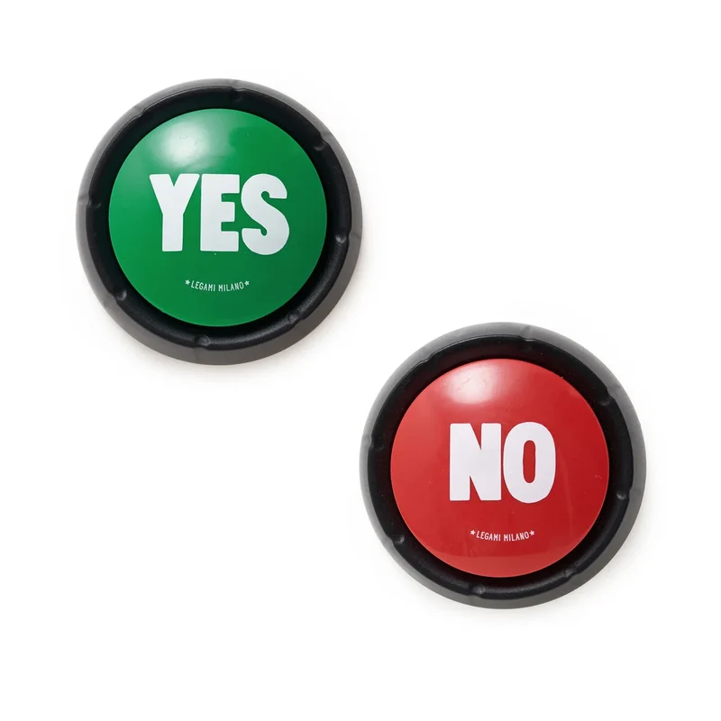 YES & NO SET DI DUE PULSANTI SONORI