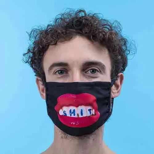FACEMASK SHIT BLACK M-L