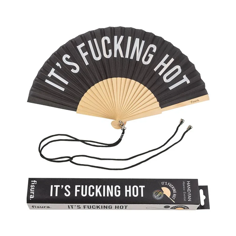 VENTAGLIO IT'S FUCKING HOT NERO