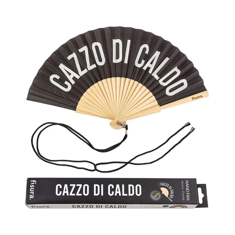 VENTAGLIO "CAZZO DI CALDO" NERO