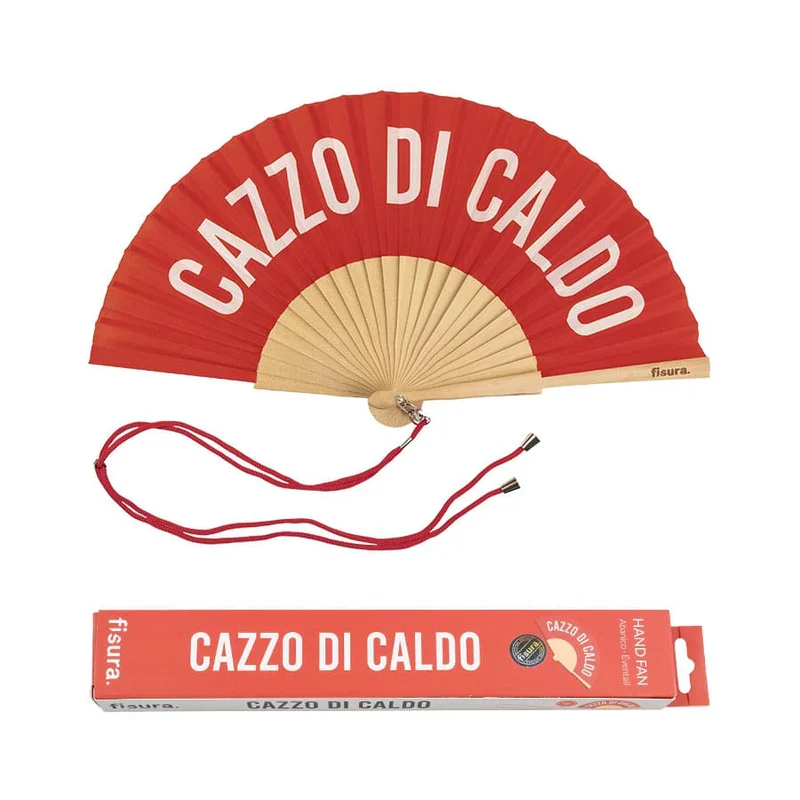 VENTAGLIO "CAZZO DI CALDO" ROSSO
