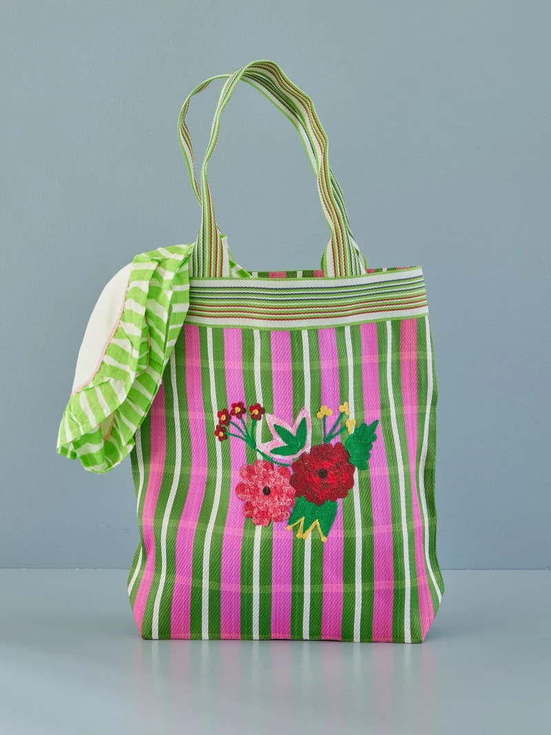 RECYCLED PLASTIC SHOPPING BAG FLOWER