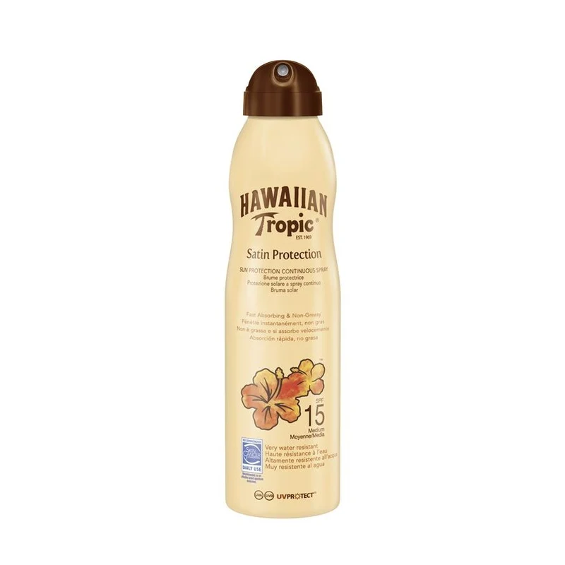 SOLARI HAWAIIAN TROPIC SATIN CAN SPRAY PROTECTION SPF 15