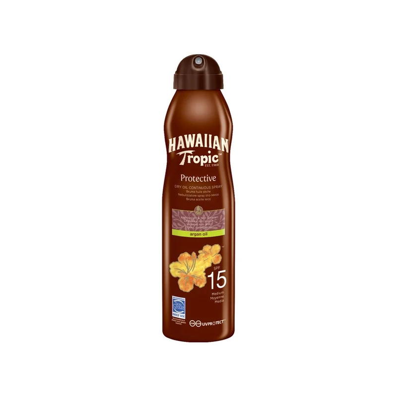 SOLARI HAWAIIAN TROPIC PROTECTIVE CAN OIL ARGAN SPF 15 CAN SPRAY