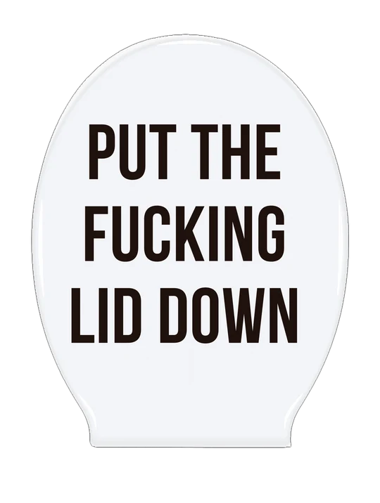 ADESIVO PER WC PUT THE FUCKING LID DOWN