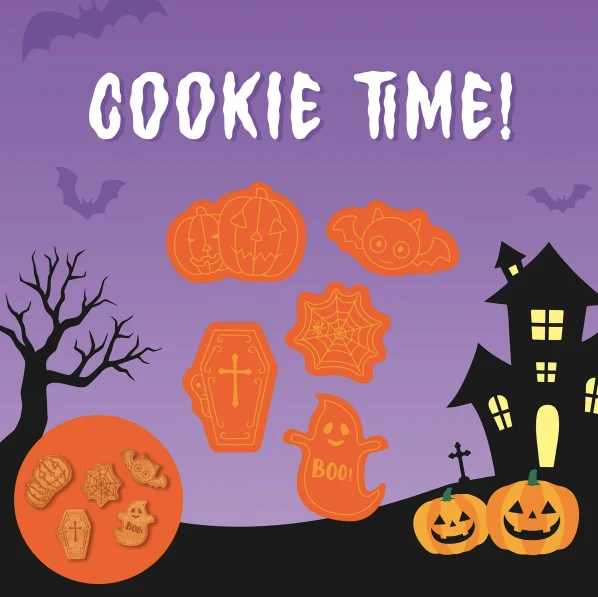 SET 5 FORMINE PER BISCOTTI HALLOWEEN