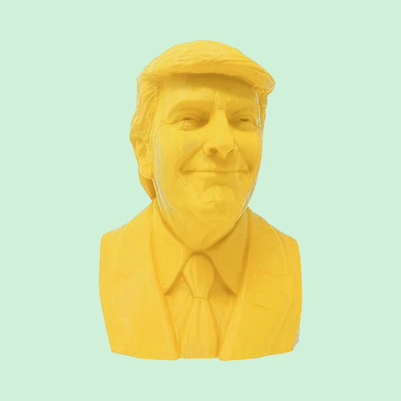 TRUMP BUSTO 3D GIALLO