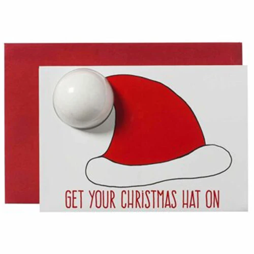 GREETING CARDS - SANTA HAT CARD