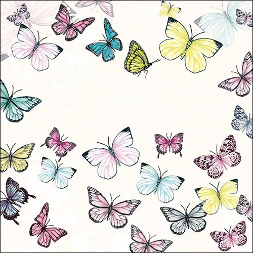 TOVAGLIOLI CARTA BUTTERFLY WHITE FARFALLE 13310000 666