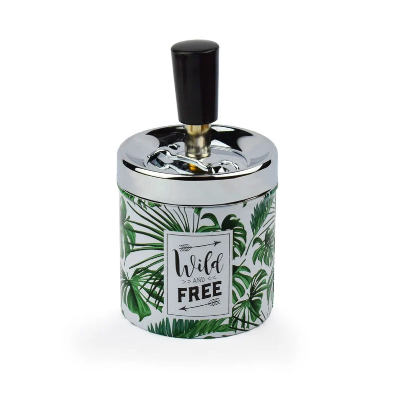 PUSH BUTTON ASHTRAY - JUNGLE