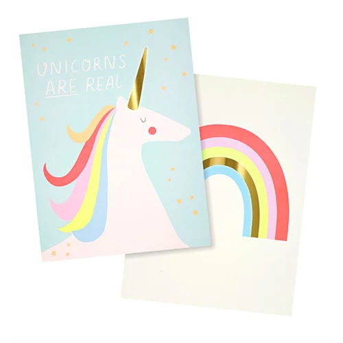 RAINBOWS & UNICORNS WALL ART