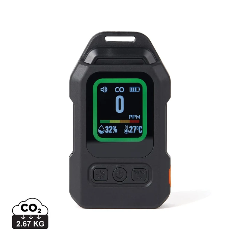 Rilevatore portatile di monossido di carbonio con LED